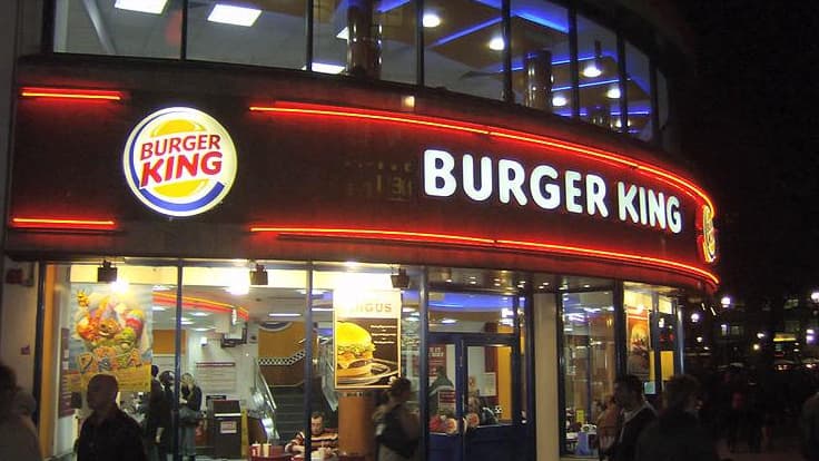Un des restaurants Burger King à Londres