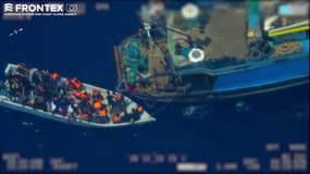 Frontex publie une vidéo montrant des passeurs débarquant des migrants sur un canot