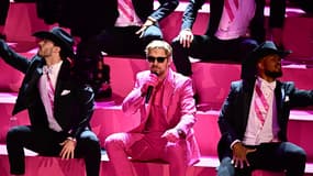 Ryan Gosling sur la scène des Oscars, le 10 mars 2024