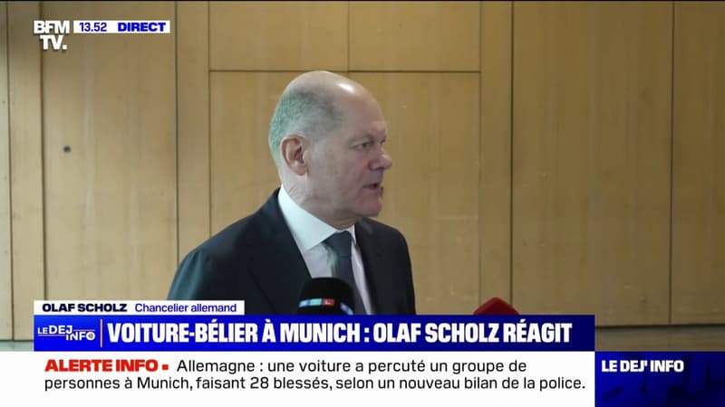 Voiture-bélier à Munich: Olaf Scholz, le chancelier allemand, déplore 