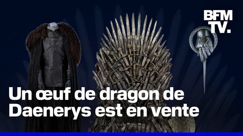  Costume de Jon Snow, œuf de dragon, trône de fer... Plus de 2.000 objets de la série Game of Thrones aux enchères 