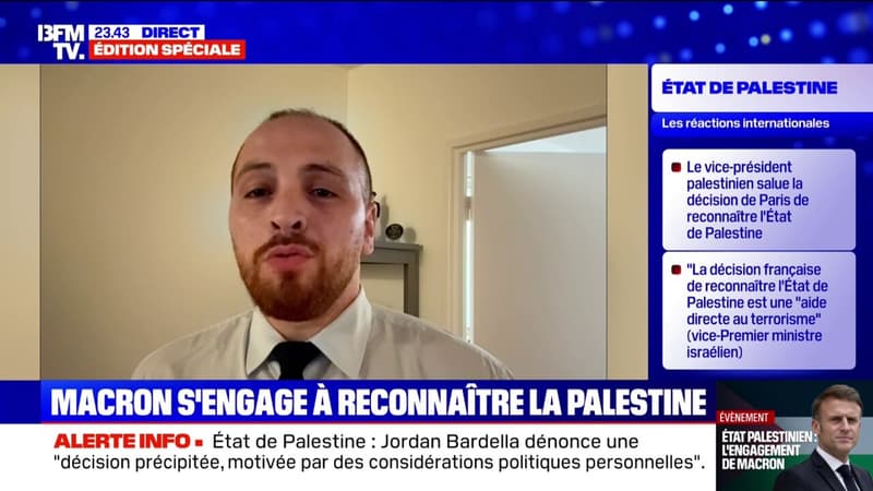 Annonce d'Emmanuel Macron sur la Palestine: 