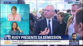 Le ministre de l'Écologie François de Rugy présente sa démission