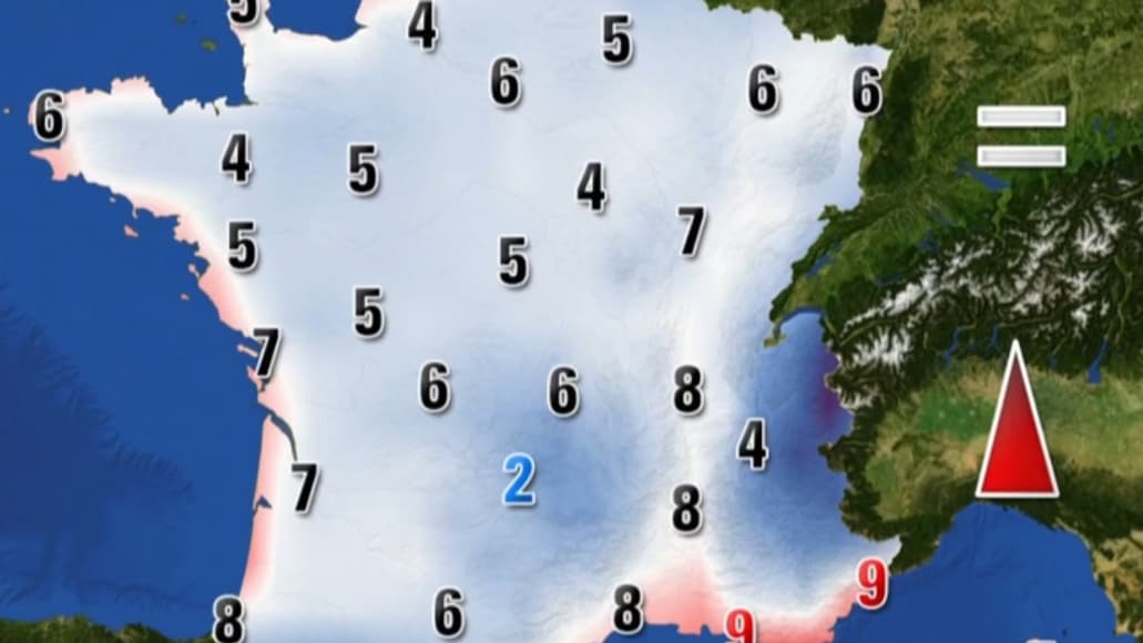 Les températures ce mardi 26 décembre 2017 Les températures ce mardi 26 décembre 2017