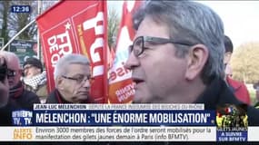 Gilets jaunes: Mélenchon s'attend à "une énorme mobilisation" demain