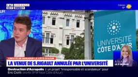 Nice: Stanislas Rigault réagit à l'annulation de sa venue à l'université