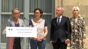 Elisabeth Borne lors de son discours ce mercredi. 