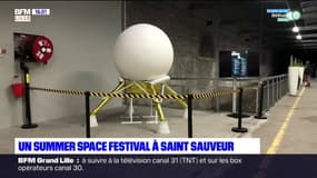 Lille: le "Summer Space Festival" met à l'honneur l'aérospatiale à la gare Saint Sauveur