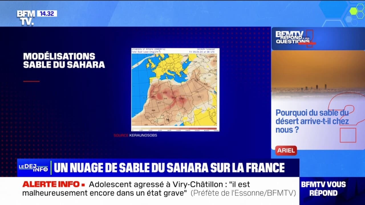 Pourquoi du sable du Sahara arrive-t-il chez nous? BFMTV répond à vos