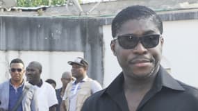 Teodorin Obiang, le fils du président de la Guinée-équatoriale, le 23 décembre 2014 à Malabo. 