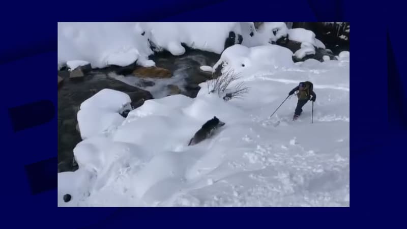 La vidéo de la scène a été filmée par un skieur de randonnée qui accompagnait Antoine.