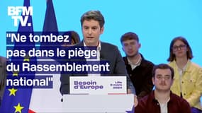 Élections européennes: le discours intégral de Gabriel Attal au meeting de Renaissance à Lille