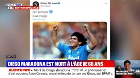 Mort de Diego Maradona: minute de silence mercredi et jeudi en Ligue des champions et Ligue Europa