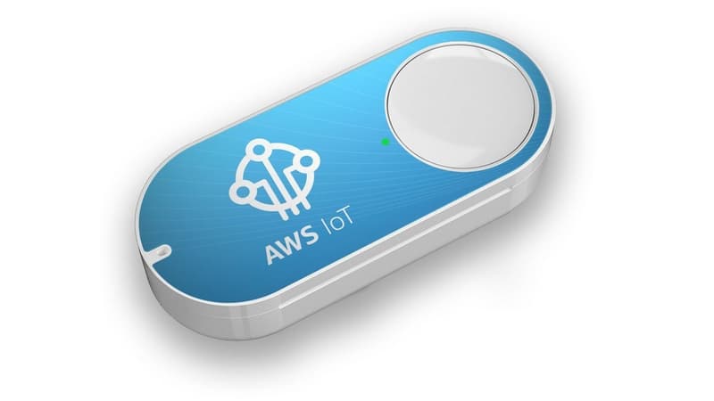 L'AWS IoT Button est un petit boîtier muni d'un simple bouton.