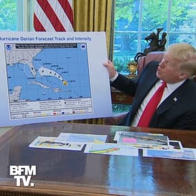 Donald Trump a-t-il modifié une carte de la trajectoire de l'ouragan Dorian pour se donner raison ?