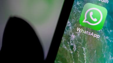 L'application Whatsapp sur un smartphone.