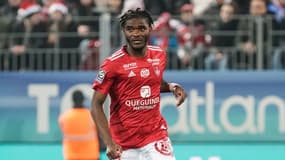 Le défenseur Lilian Brassier avec Brest en Ligue 1, décembre 2023