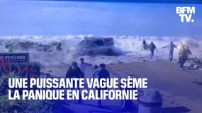 Une puissante vague sème la panique et fait au moins huit blessés en Californie