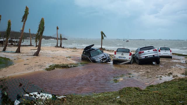 La plage de Marigot à Saint-Martin, le 6 septembre 2017.