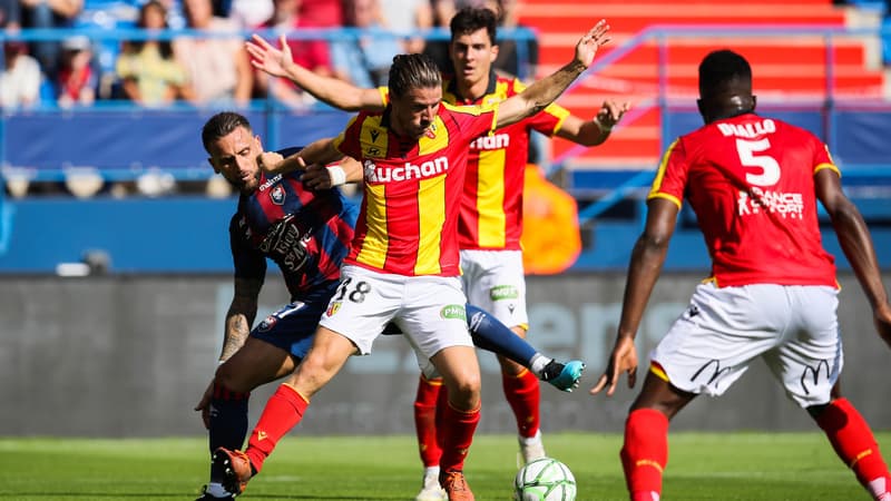 Le match Caen-Lens en Ligue 2, au Stade Michel-d'Ornano le 21 septembre 2019