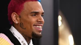 Le chanteur américain Chris Brown à Los Angeles le 26 janvier 2020