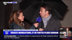 Crues dans le Pas-de-Calais: "On a eu cinq rues inondées avec une cinquantaine d'habitations impactées", déplore le maire d'Arques, Benoît Roussel