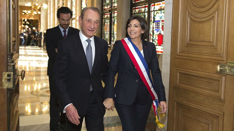 Bertrand Delanoë et Anne Hidalgo en 2014.