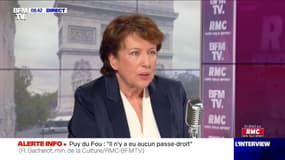 Roselyne Bachelot "invite" les organisateurs de spectacles assis de plus de 5000 personnes à "demander des dérogations"