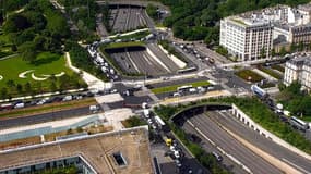 Le périphérique vide de voitures ce mercredi 5 juin, seul le convoi du président américain circule dessus (image d'illustration).