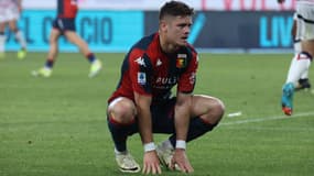 Vitinha avec le Genoa le 24 mai 2024