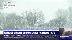 Il neige sur une large partie du pays