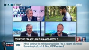 "Didier Deschamps se cache pour ne pas qu'on découvre la composition de l'équipe, pour le match contre l'Argentine. Alors que la composition on la connait tous"