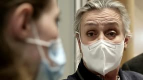 La pneumologue Irène Frachon lors d'une conférence de presse après la décision du tribunal de Paris, le 29 mars 2021 sur la responsabilité du Mediator