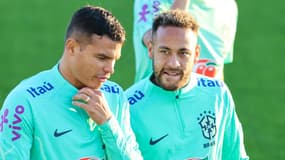 Thiago SILVA et NEYMAR JR
