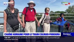 Colmar: une chaîne humaine pour réclamer un train jusqu'à Fribourg