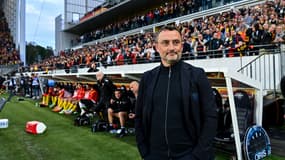 Franck Haise devant les tribunes lensoises, 6 mai 2023
