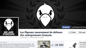 Page Facebook des « Pigeons entrepreneurs »