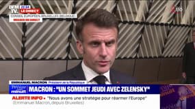 "Sur la défense européenne, il y a une unanimité aujourd'hui", détaille Emmanuel Macron