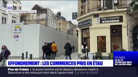 Immeubles effondrés à Lille: les commerçants tentent de limiter les pertes