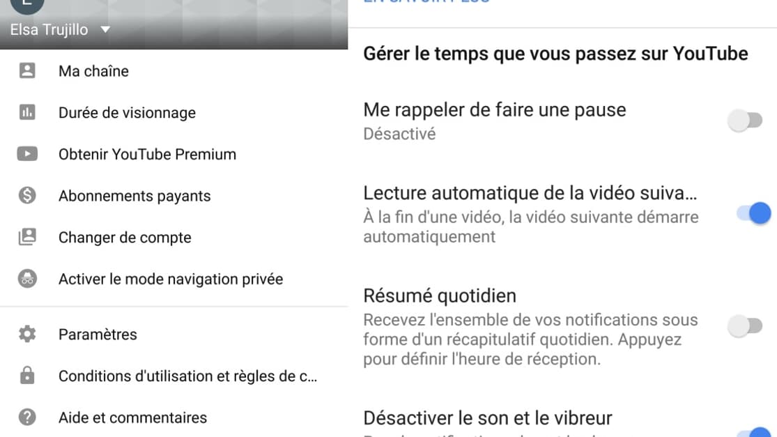 Une option propose de "faire une pause". Une option propose de "faire une pause".