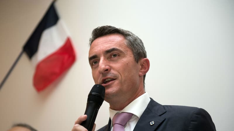 Stéphane Ravier, sénateur FN des Bouches-du-Rhône, le 28 septembre 2004 à Marseille