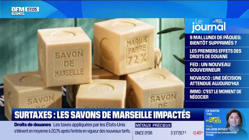 Droits de douane américains: cette entreprise de savons de Marseille obligée d'augmenter de 10% le prix de son produit pour le consommateur américain
