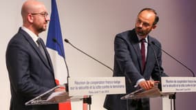 Charles Michel et Édouard Philippe, à Paris le 11 juin 2018