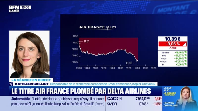 Le titre Air France plombé par Delta Airlaine - 11/03