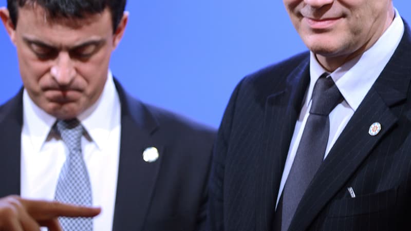 Manuel Valls et Arnaud Montebourg en 2012