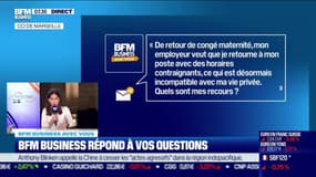 BFM Business avec vous : Retour de congé parental, modification des horaires de travail - 14/12