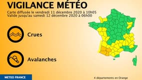 4 départements du Sud-Ouest sont en vigilance orange.