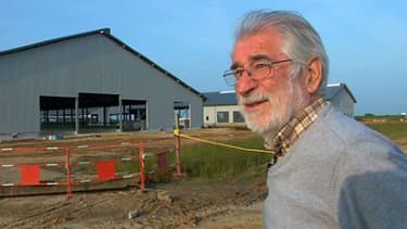 Claude Dubois de l'association d'opposants "Novissen" à Drucat dans la Some le 30 mai 2014.