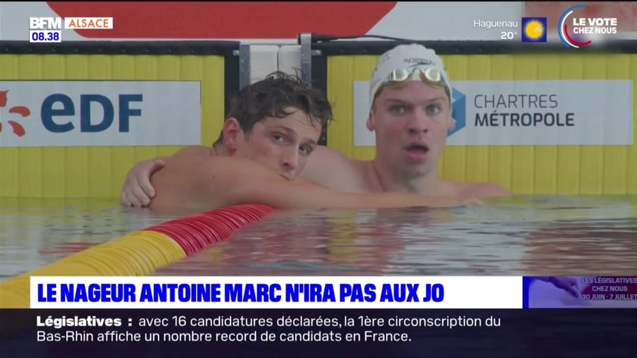 Mulhouse: le nageur Antoine Marc ne se qualifie pas pour les JO