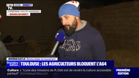 Mobilisation des agriculteurs à Toulouse: cet éleveur se dit prêt à "aller chercher Gabriel Attal en tracteur à Paris" 
